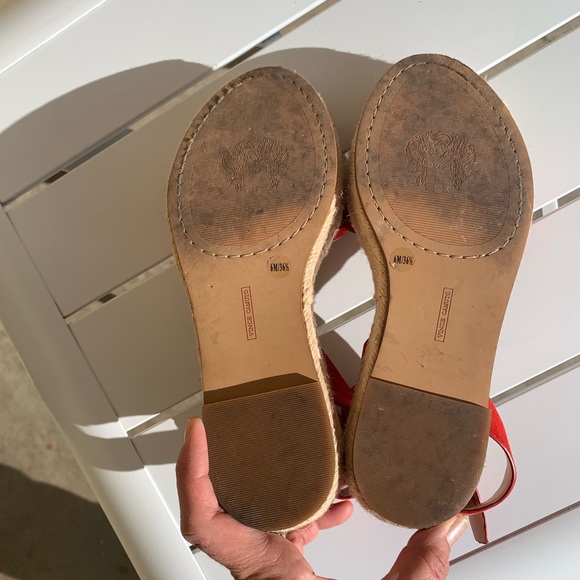 Vince Camuto red suede sandals espadrilles size 6M - Picture 10 of 14